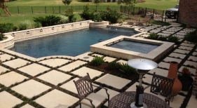 Geometric Pool with Landscape Decking