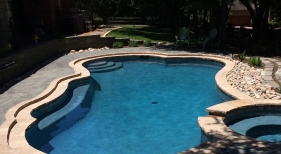 Pool & Spa with Landscaping