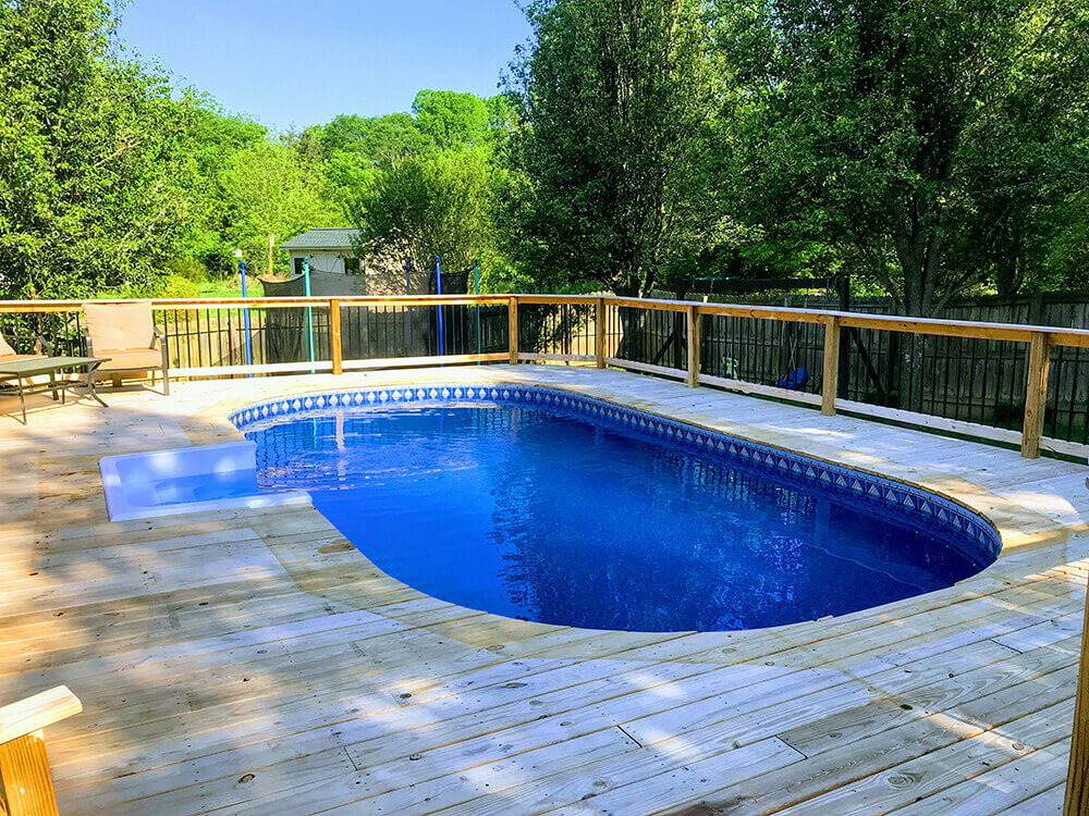 Affordable Semi Inground Pools In The, Partially Inground Pool Cost