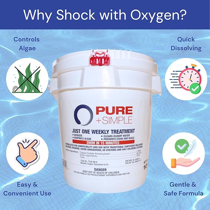Pure + Simple All-in-One Weekly Pool Treatment - 25 lbs - Image 3