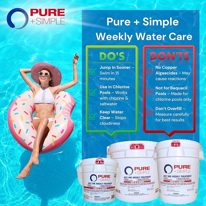 Pure + Simple All-in-One Weekly Pool Treatment - 25 lbs - Image 4