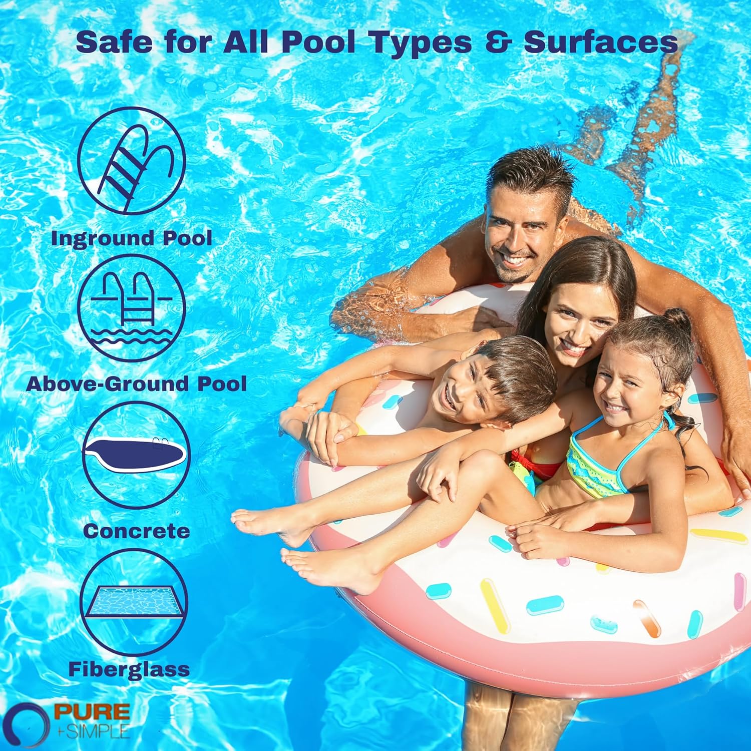 Pure + Simple All-in-One Weekly Pool Treatment - 25 lbs - Image 5